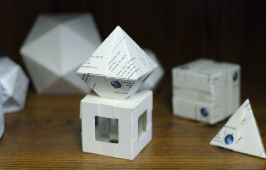 Kirigami_with_business_cards