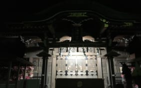 Enoshima shrine at night