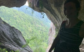 View from the cave at the top of Chiwakyo